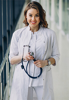 Krankenschwester Coronatest